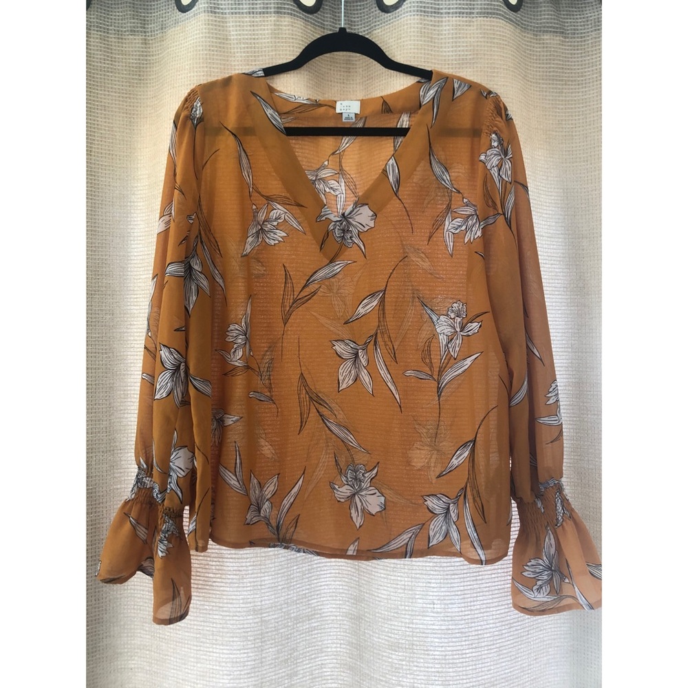 A New Day - Long-sleeved mustard top